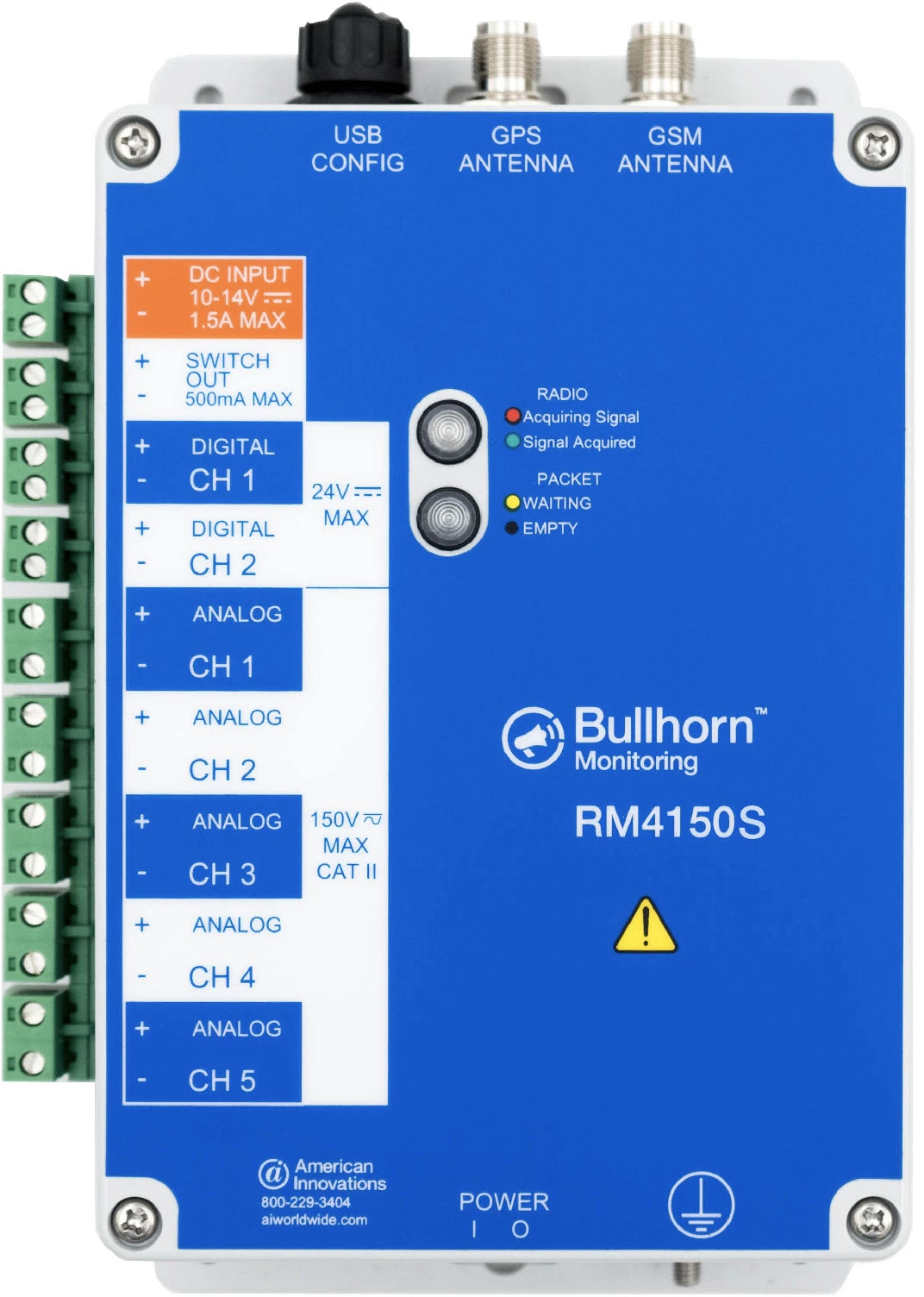 Bullhorn RM4150S and RM4151S CP Remote Monitoring Units:American